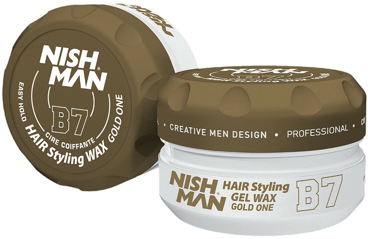 Nish Man Hair Wax Gold Line B7 - Haar wax - mannen