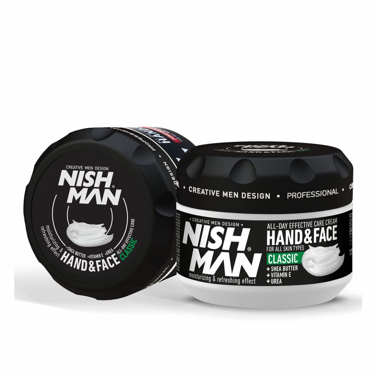 Nishman Hand & Face Cream Classic 300ml, Vitamine E crème voor heren dagelijks