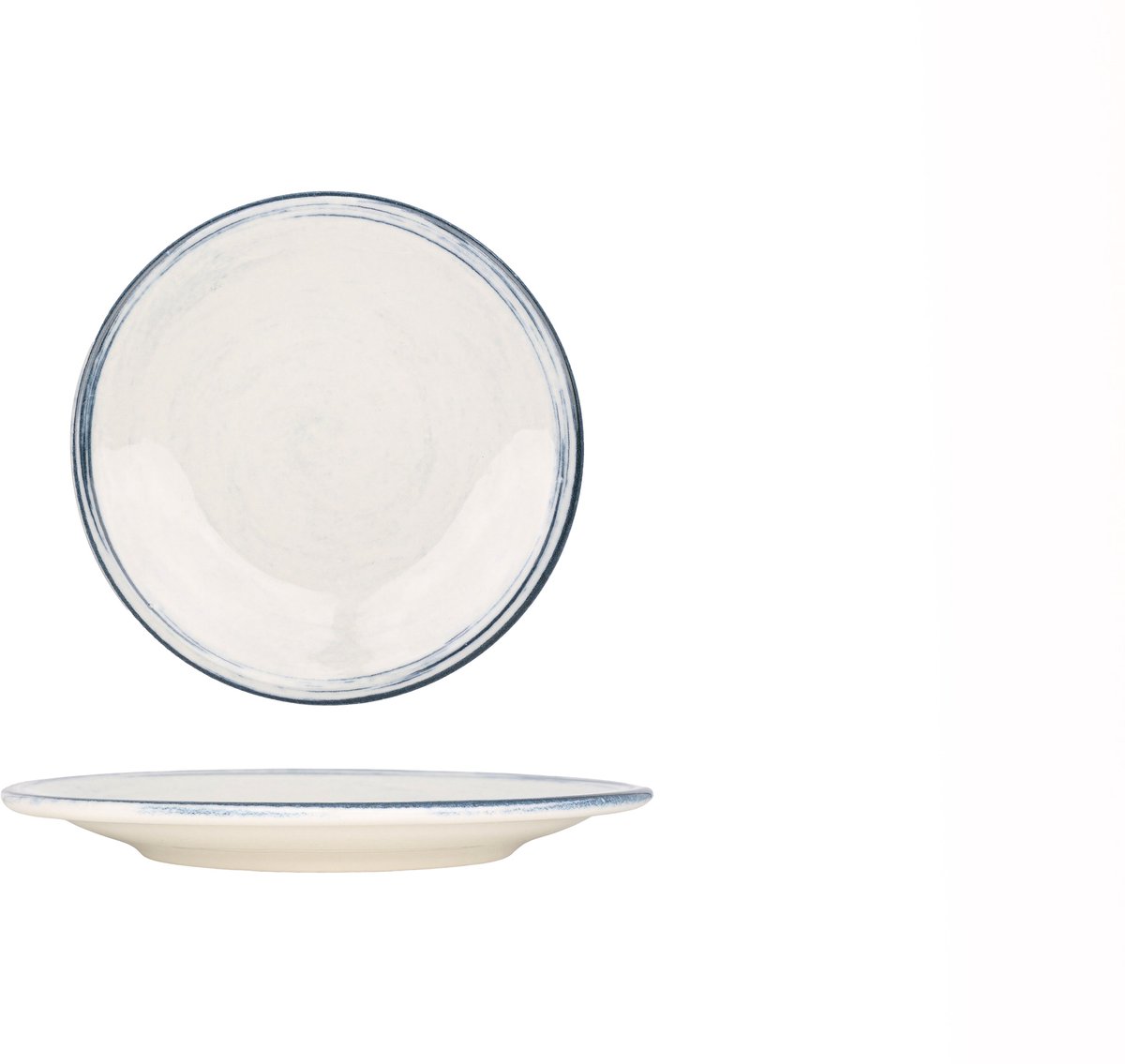Kütahya Porselen Dessertbord - Frame - Porselein - 19 cm - set van 6