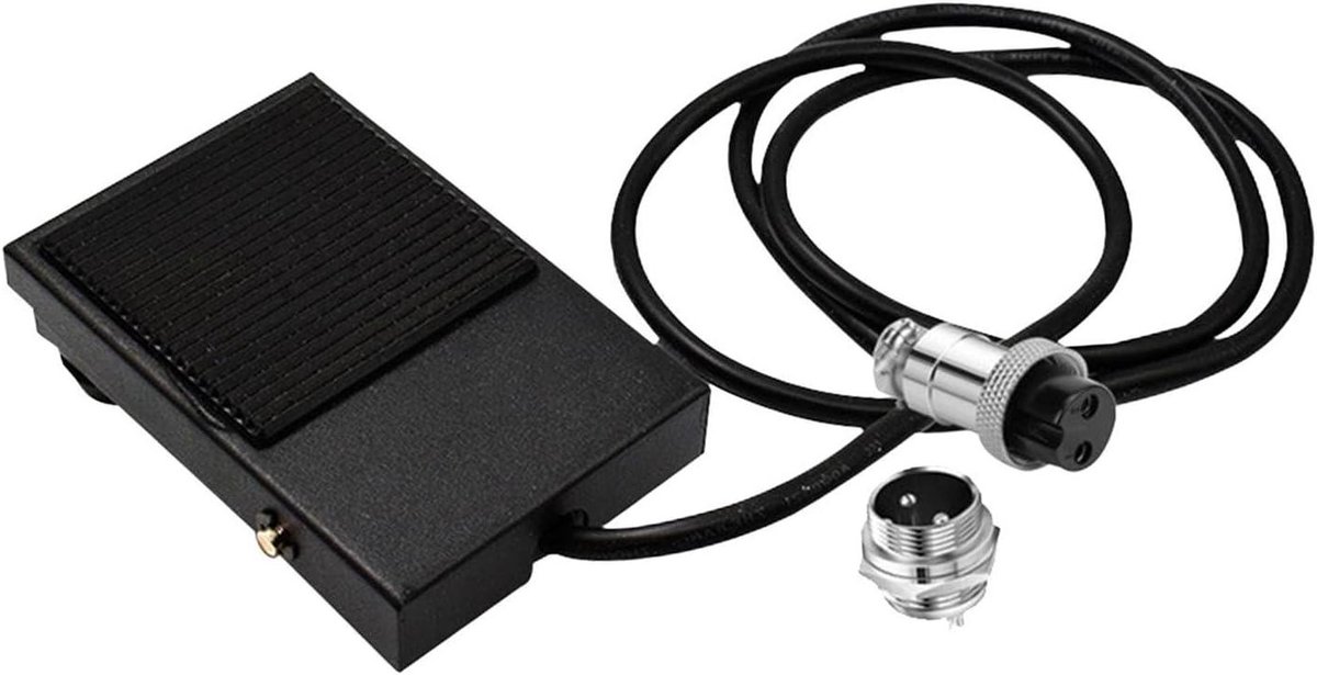 Voetpedaal Naaimachine - Elektronische Bediening - Continu Naaien - Directe Vervanging - 10.3 cm Lengte - Zwart