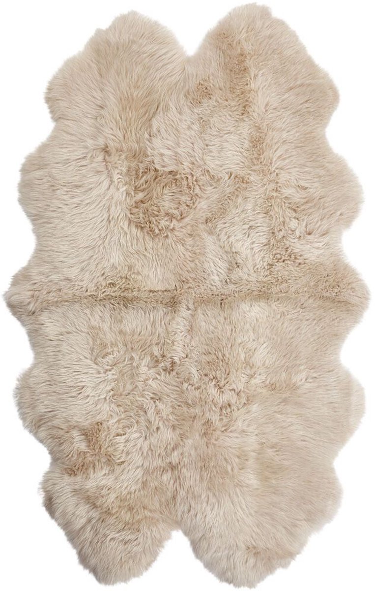 Sheepskin House - 4 Dubbele Nieuw- Zeelandse schapenvacht - Langharig - Kleed 180x110 cm