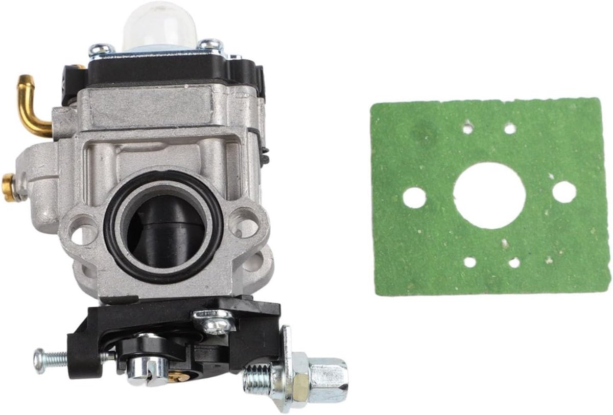 Carburateur Set - Motor Onderdeel - Borstel Onderhoud - Efficiënte Verbranding - 10 x 10 x 5 cm - Zilverkleurig