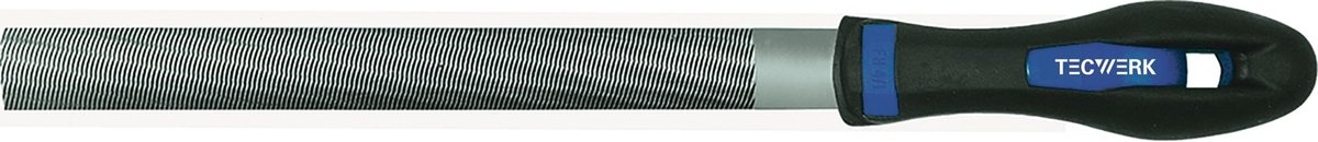 Werkstattfeile DIN 7261 L.150mm Q.16x5mm Hieb 2 Halbrund 2K-Ergo TECWERK