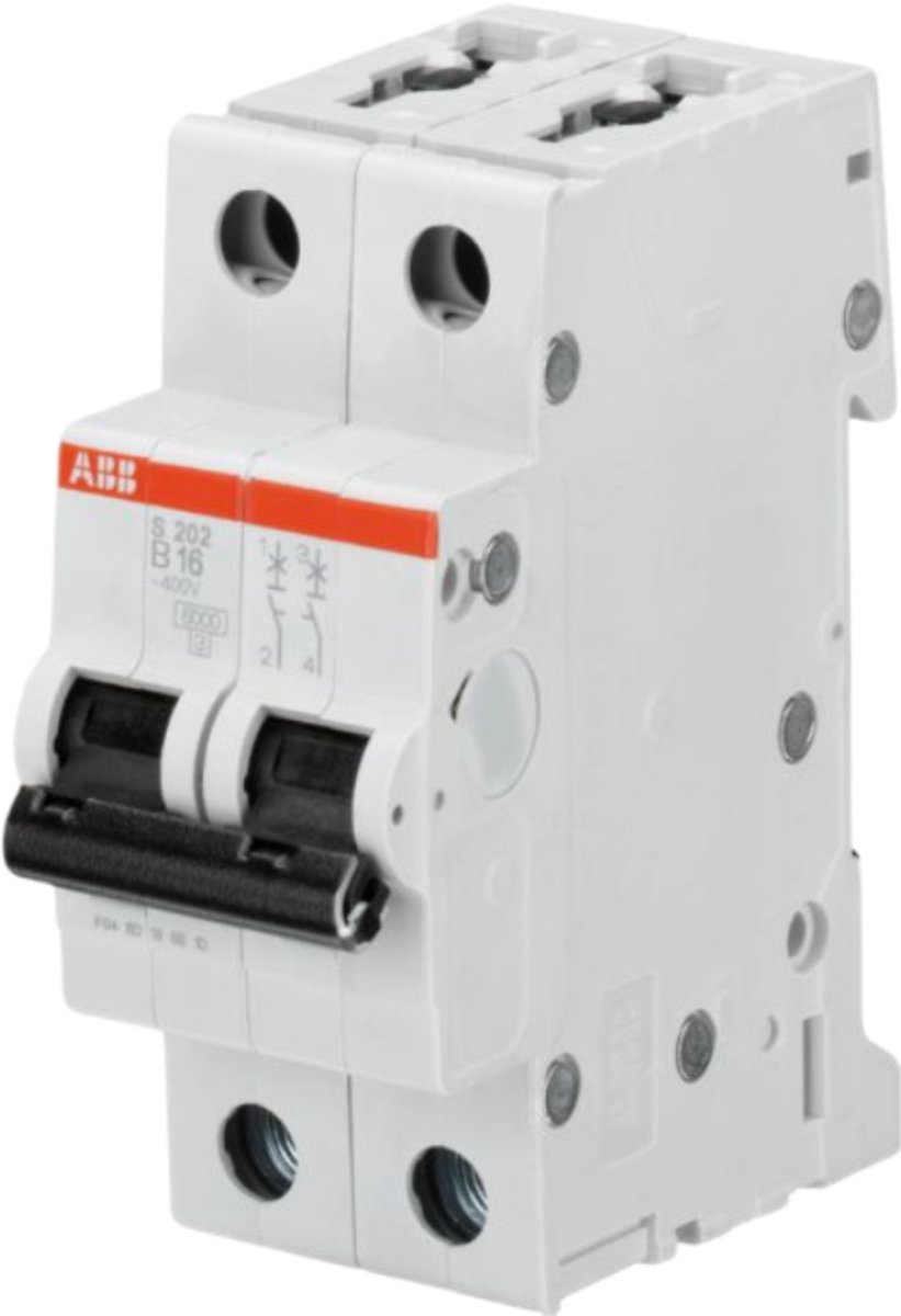 ABB Componenten Automaat 6 kA, 2 polig B kar 2A
