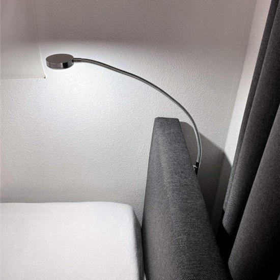 Thuys - Bedlampjes Hoofdbord - Dubbele Leeslampjes - Bedlamp Slaapkamer Volwassenen - Zilver van Merkloos — afbeelding 4