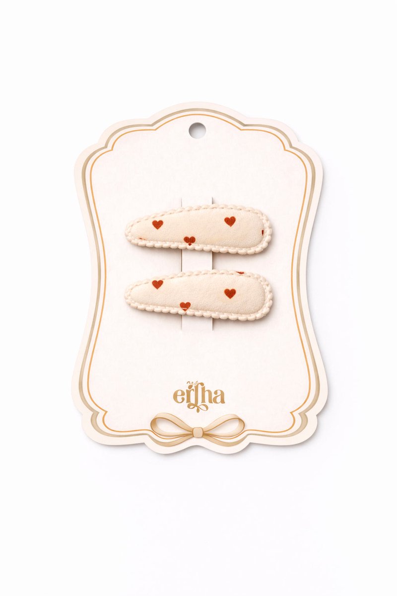 Mrs Ertha Haarclips - Tiny Hearts