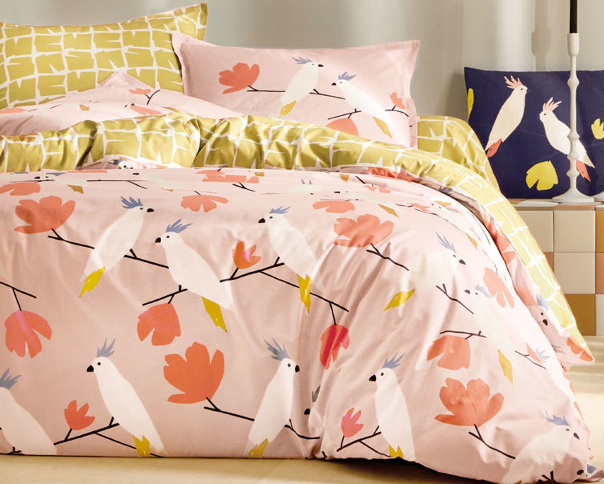 Scion Living dekbedovertrek Love Birds Pétale 140x200 cm