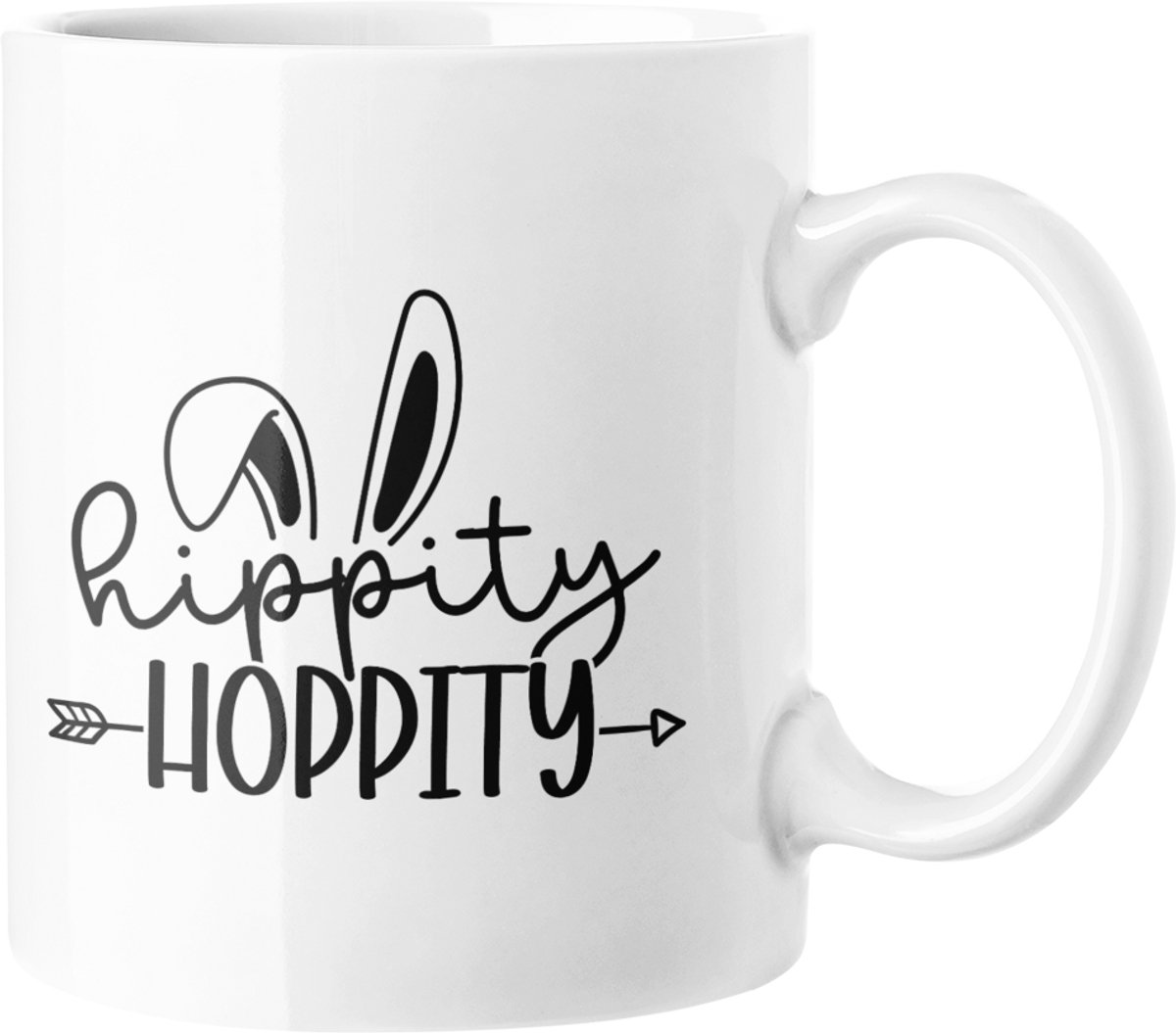 Hippity Hoppity Konijnenoren Paasbeker - Leuke Lente Koffiemok Cadeau
