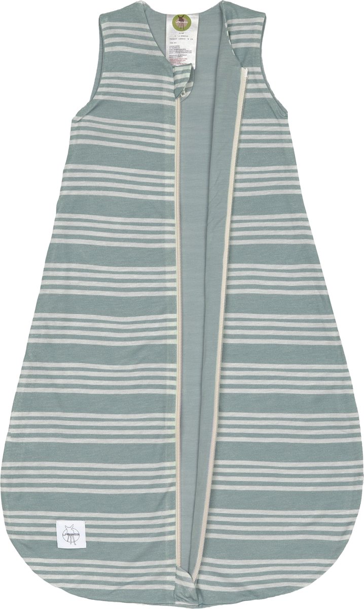 Lässig Zomerslaapzak - Maat 50/56 - Tencel - Striped Granite Green
