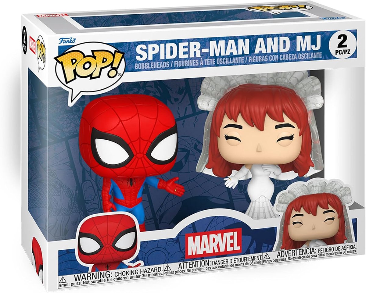 Pop Marvel: Spider-Man And MJ - (2 pack) Funko Pop