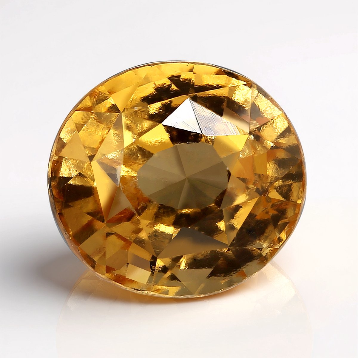 Cavill - 10x9mm Ovaal Geslepen Grossulaar 4,25 ct - Goudgele Edelsteen uit Madagaskar - Sprankelend Edelsteen Sieraad