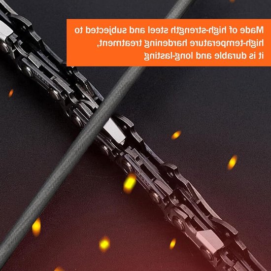 Set van 3 kettingzaagbestanden met handvat - Ronde bestanden 4mm, 4.8mm en 5.5mm voor optimale kettingonderhoud — afbeelding 2