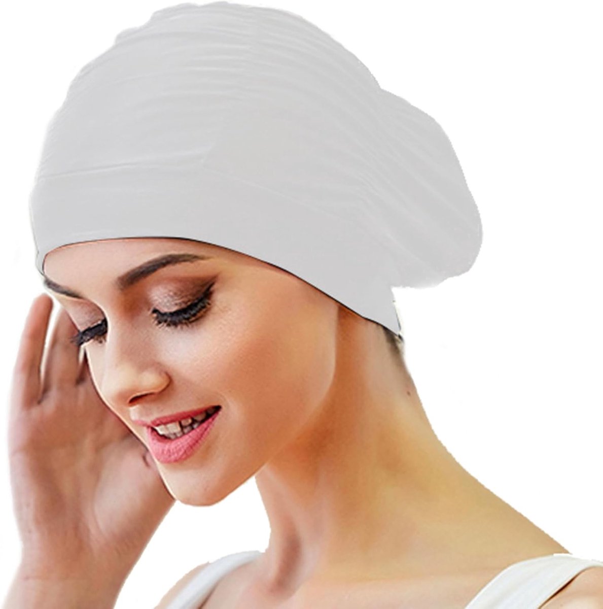 Zwemcap voor Lang Haar voor Vrouwen en Meisjes, Comfortabele Pasvorm, Verstelbaar en Duurzaam