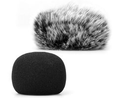 Microfoon Windscreen Set met Pluche en Schuim, Geschikt voor Zoom H1, H1n en Apogee Mic, Geluidsisolatie en Bescherming