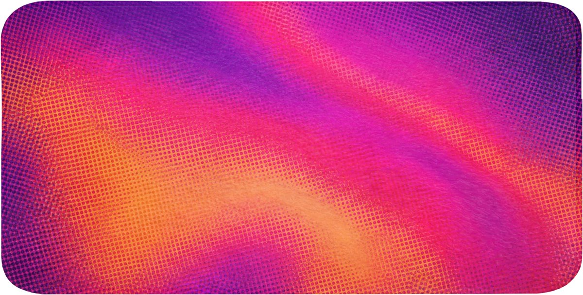 Badmat 120x60 cm - Antislip - Abstract - Patroon - Kleurverloop - Badmatten voor badkamer - Badkamermat - Douchemat - Badkamer mat
