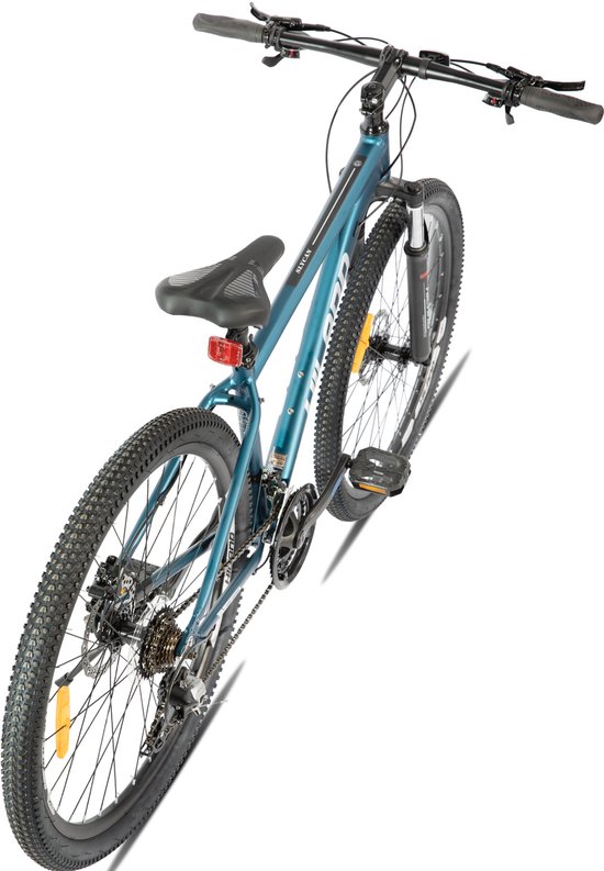 Hiland Bedrock Mountainbike - 27.5 Inch - 24 Versnellingen - Shimano - Hydraulische Schijfremmen - Aluminium Frame - Petrolblauw van Hiland — afbeelding 3