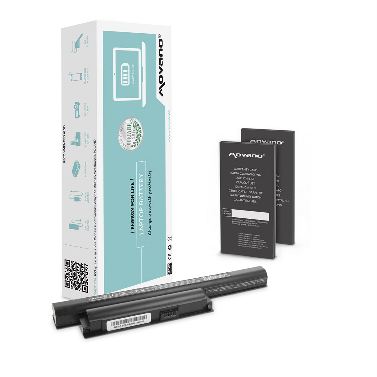 Movano Serie - Laptopbatterij - VGP-BPS22 - Hoogwaardige Li-Ion Cellen - Veiligheid