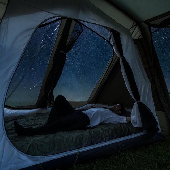 Grote Opblaasbare Tunnel Tent voor 6-8 Personen: Waterdicht en Winterbestendig voor Kamperen en Glamping met 2 Cabines en Snelle Opzet — afbeelding 5