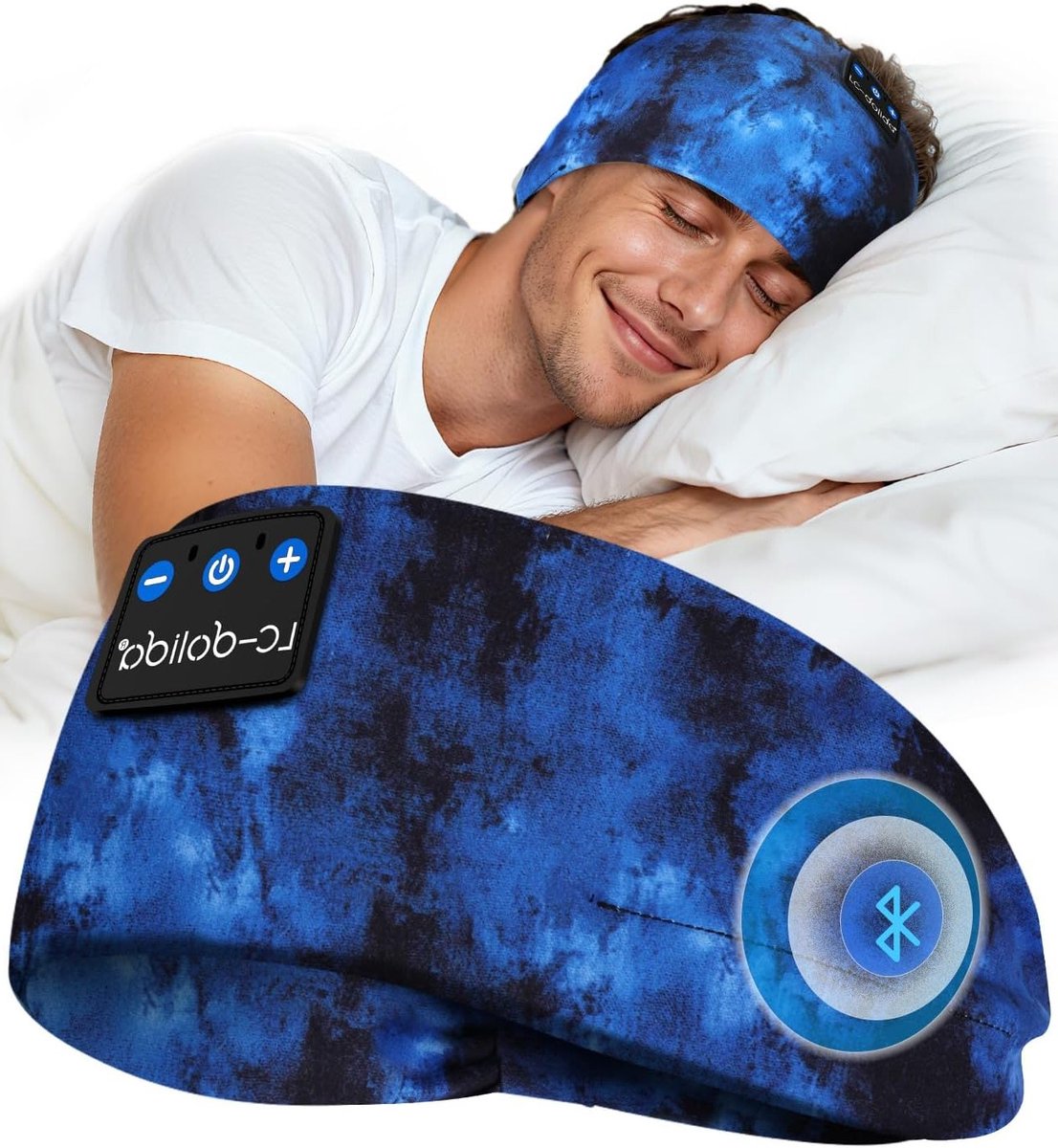 Zachte Bluetooth Slaapkoptelefoon met Microfoon, Ideaal voor Sport, Joggen en Yoga, Comfortabele Hoofdband voor Ontspanning