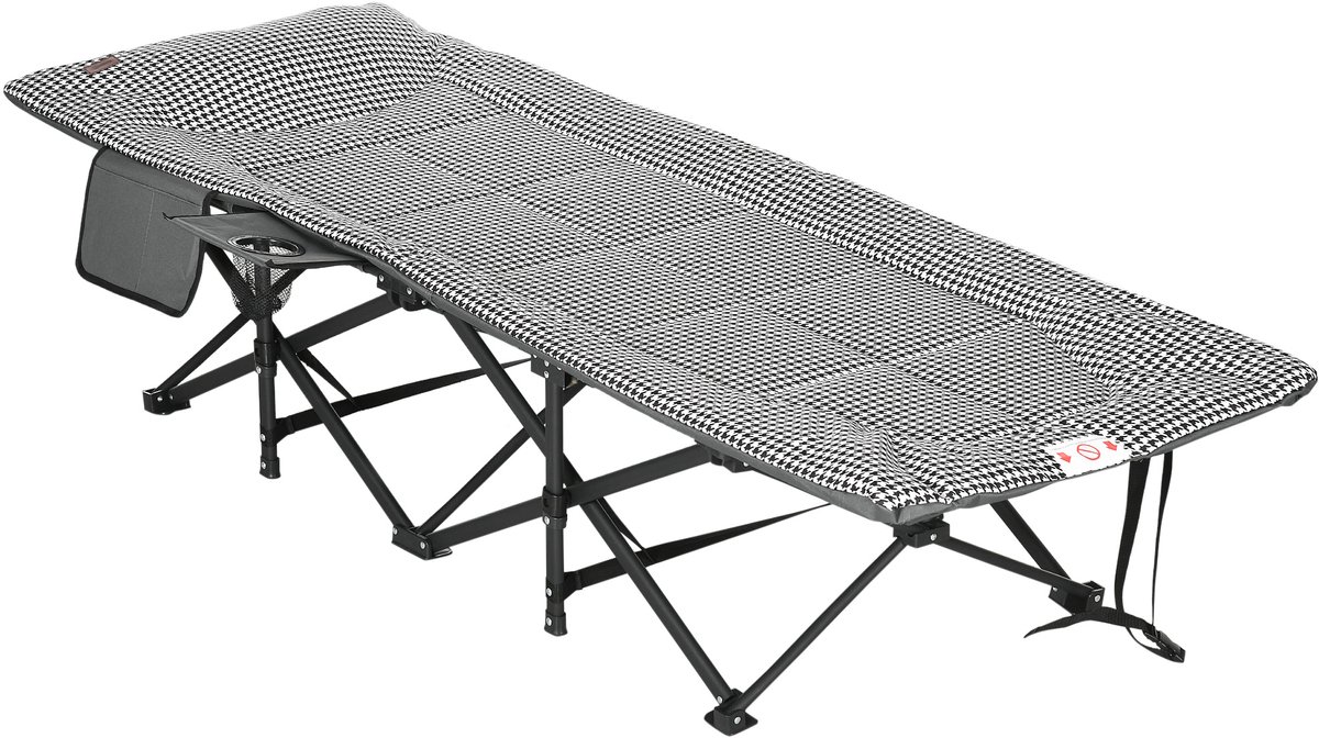 Bol.com Outsunny - Campingbed - met Tas - Inklapbaar - 68L x 186B x 48H cm aanbieding