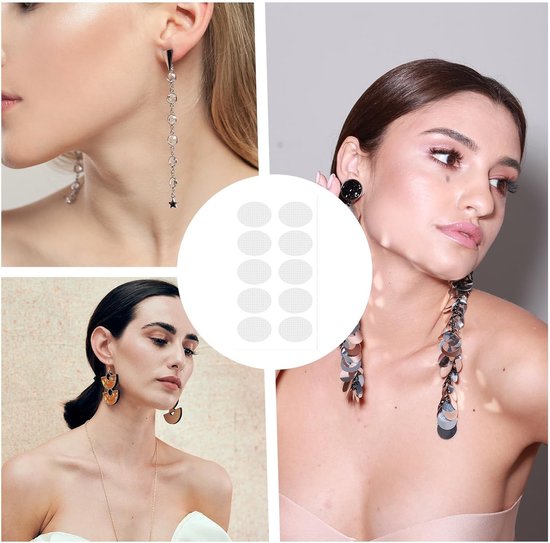 Earlobe Support Patches voor Oorbellen - Transparante Stickers voor Zware Oorbellen, Onzichtbare Stabilisatie voor Oorlellen, 600 Stuks — afbeelding 5