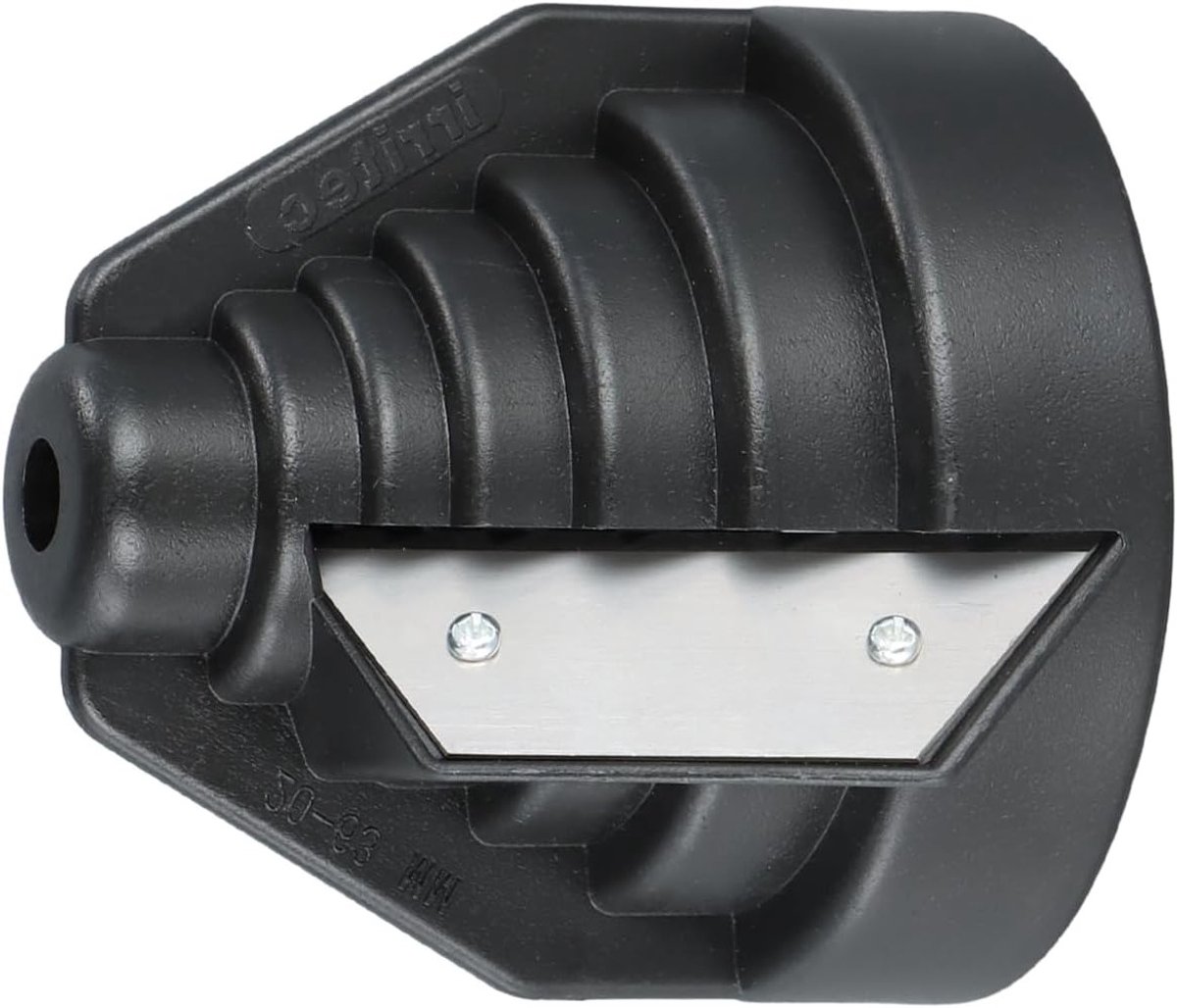 Ergonomische ontbraamtool voor kunststof buizen van 20-63 mm, ideaal voor PVC, PE en PP materialen