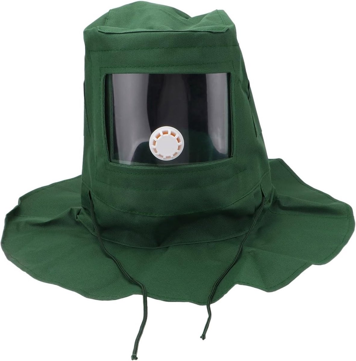 Sandblasting Balaclava voor Stofbescherming - Transparante Acryl Hoofdbedekking voor Schilderen en Schuren - 1 Stuk