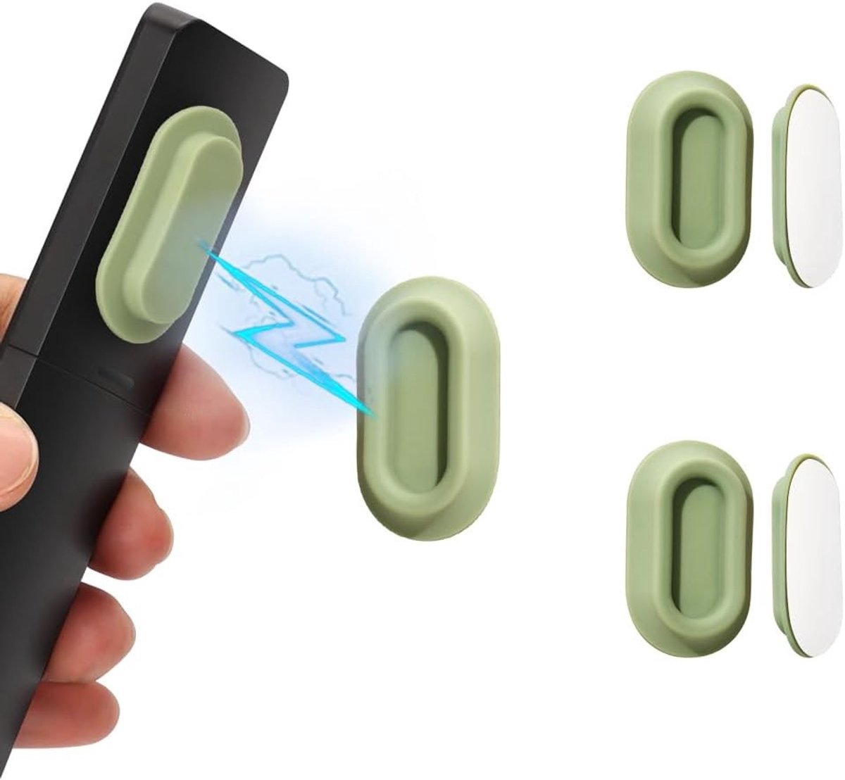 Siliconen Magnetische Houder voor Afstandsbediening - 4 Stuks Wandorganizer met Grip, Zelfklevend Ontwerp voor TV en Huishoudelijke Apparaten