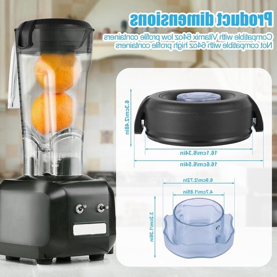 Lid voor Blender met 1.8kg Laag Profiel Container, Vervangingsonderdelen voor Blender en Accessoires van Merkloos — afbeelding 5