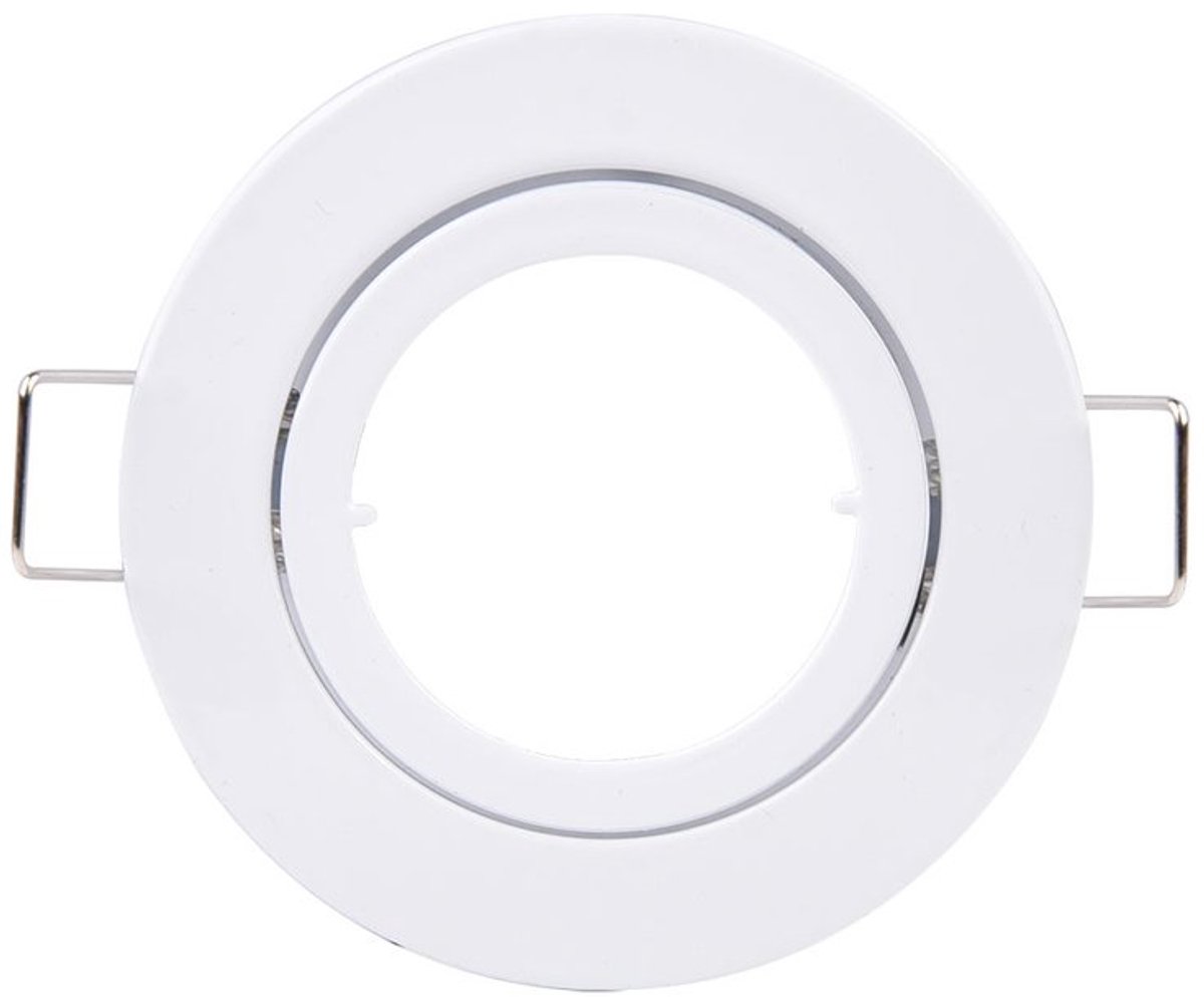 4 stuks | 4 Stuks Inbouwspot rond wit kantelbaar bajonetsluiting voor GU10 | zaagmaat 68mm | GU10 | Max 1x50W exclusief