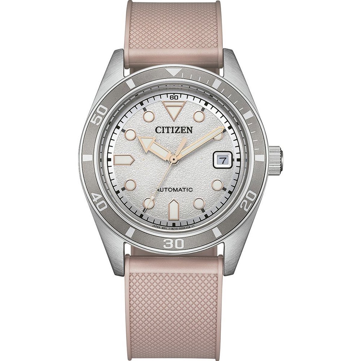 Citizen NJ0229-07A Horloge - Rubber - Roze - Ø 38.5 mm