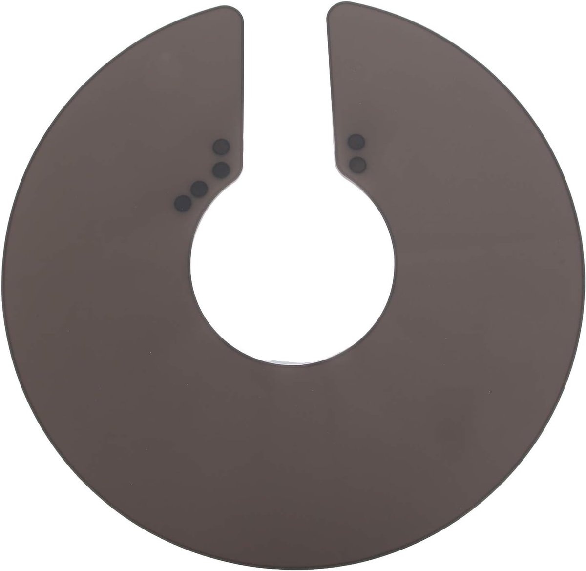 Siliconen Waterdichte Nekbeschermer voor Kappers - Haar Knip- en Verf Pad voor Thuisgebruik en Salonstylisten (17 * 16 * 2cm - Zwart)