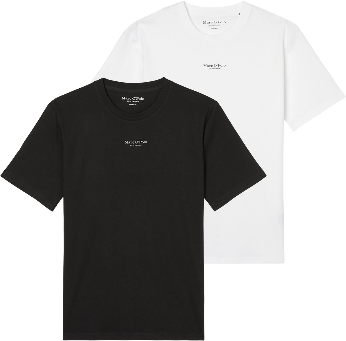 Marc O Polo T-shirt Medium-Logo Set van 2