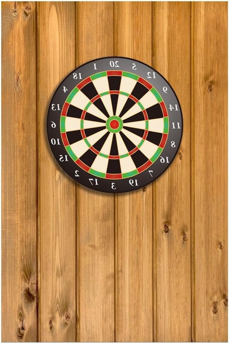 Dartbord Wandbescherming en Geluidsisolatie, 6 x Zelfklevende Viltplaten in Houtlook voor Veiligheid en Geluidsdemping (30 x 30 cm)