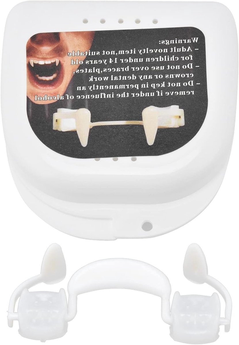 Retractable Vampire Teeth van Zacht Siliconen voor Volwassenen en Kinderen - Perfect voor Halloween Cosplay en Feestjes