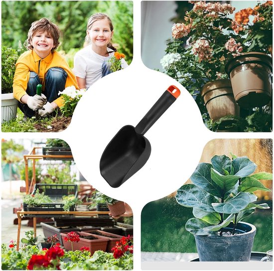 Garden Shovel, Hand Trowel Spade, Heavy-Duty Rust-Resistant, Ergonomic Grip, Stainless Steel for Planting, Digging, Transplanting, Soil Loosening, 28x7x9cm Black van Garden — afbeelding 3