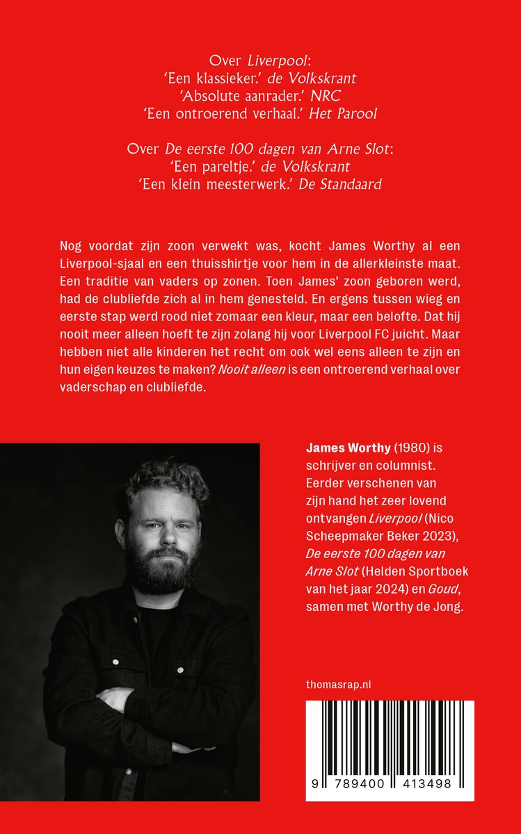 Nooit alleen - back cover