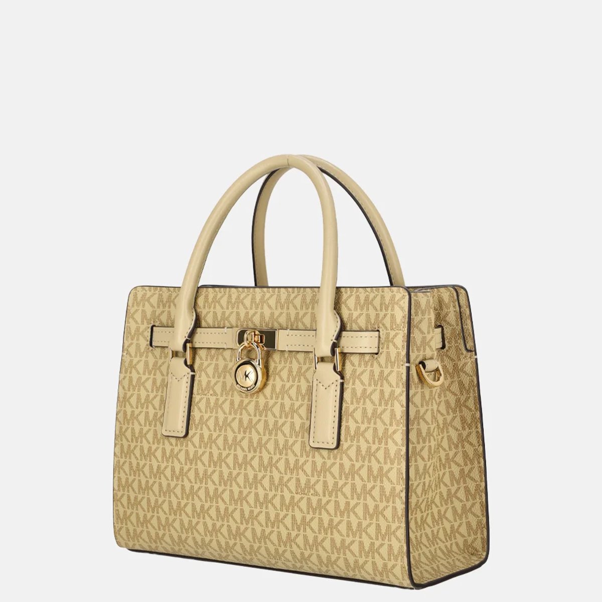 Michael Kors Hamilton moderne satchel handtas S khaki