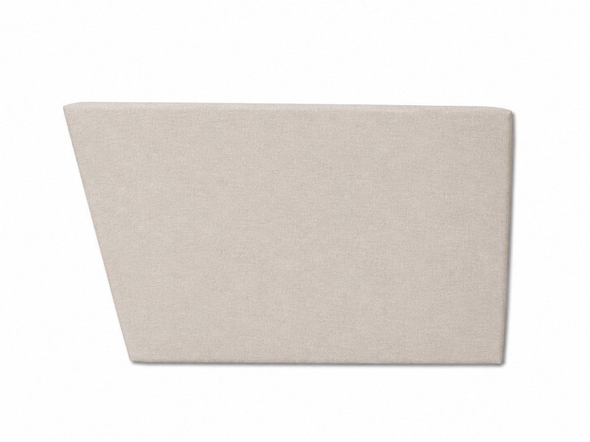 Paletten Hoekkussen Rechts Beige – Rugkussen voor Palletbank van Schuim – Tuinkussen voor Loungehoek, Balkon en Terras