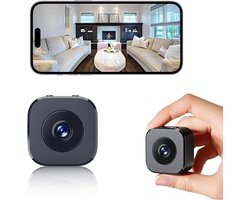 Caméra - Mini Caméra Espion - Sans Fil Wi-Fi - Caméra de Sécurité pour la Maison - 1080p HD - Petite Pièce - Avec Vision Nocturne, Convient pour Usage Intérieur et Extérieur, Noir