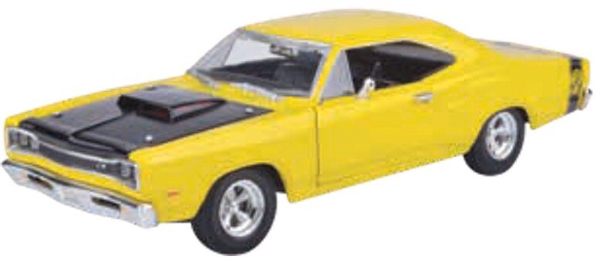 Dodge Coronet Superbee 1969 Geel / Zwart 1-24 Motormax
