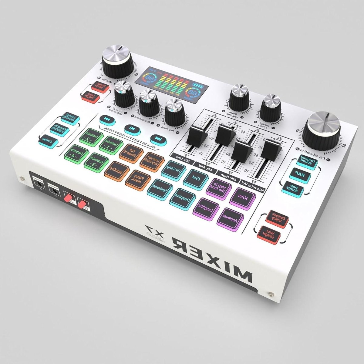 DJ Controller - Geluidskaart Mixer - Muziek Maken - Stijlvol Ontwerp - Compact Formaat - Zwart