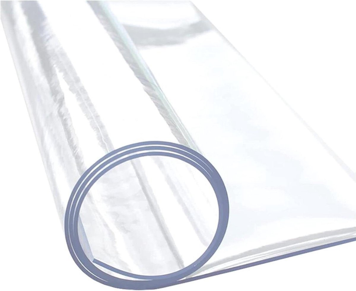 Vloerbeschermer Mat - Runner Tapijt - Kantoor Beschermen - Transparant PVC - 140x450cm - D
