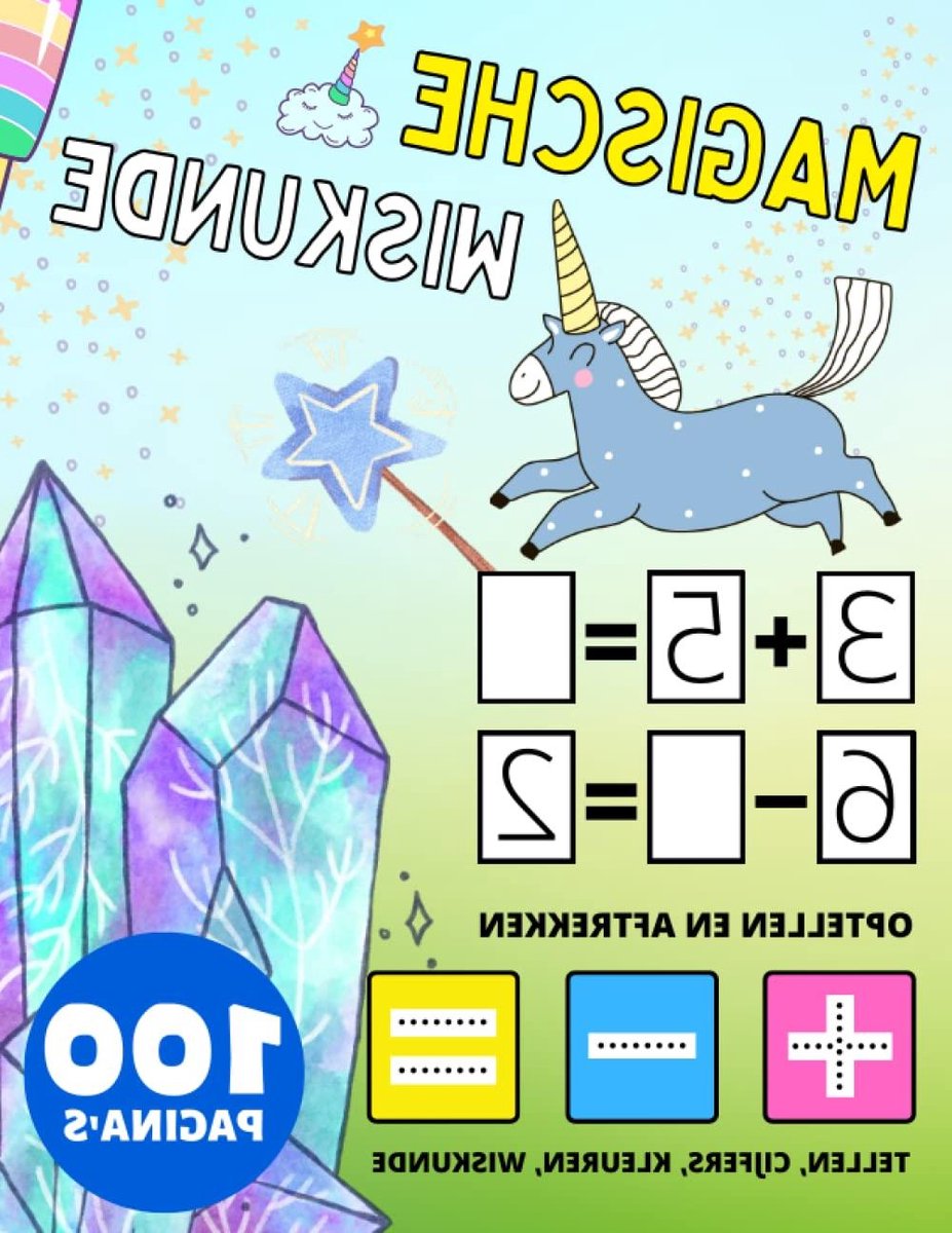Wiskunde Activiteitenboeken - Werkboek Kinderen - Leren Optellen Aftrekken - 100 Unieke Pagina's - 21.59 x 27.94 cm - Niet gespecificeerd