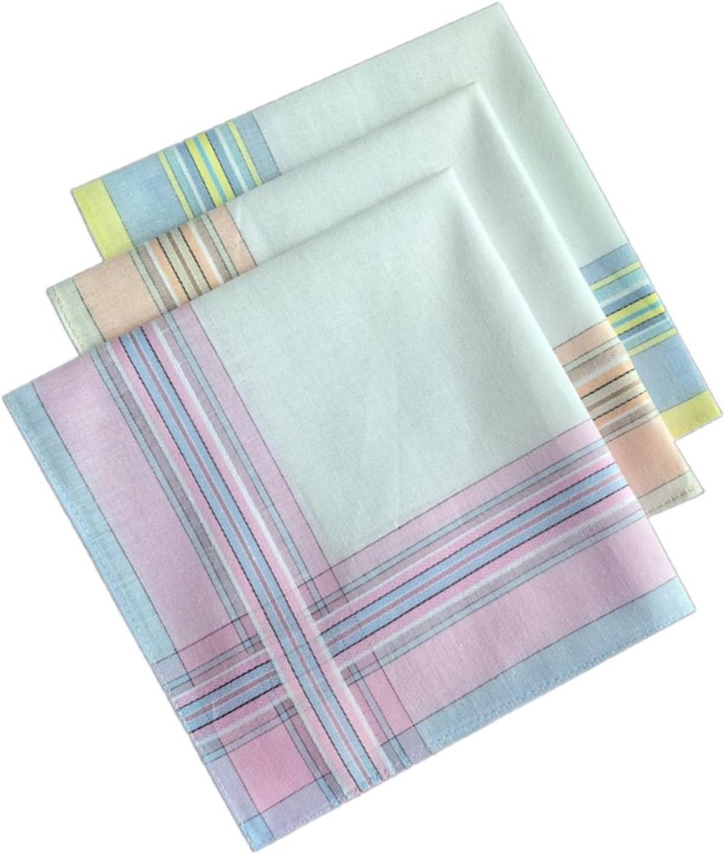 Zakdoeken Set - Herbruikbare Zakdoek - Zweet Afvegen - Hoge Absorptie - 29 cm - Willekeurig