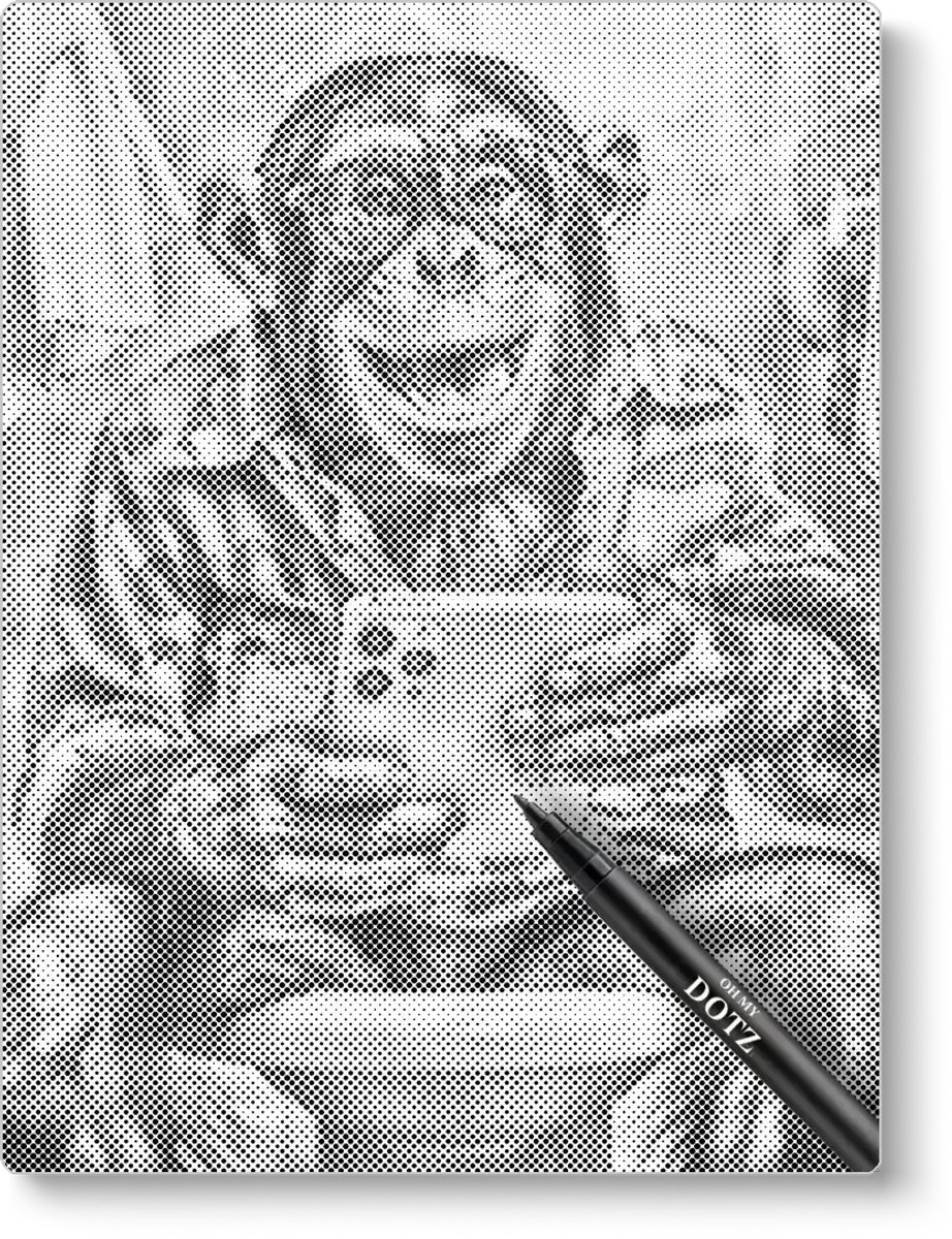 Aap Op Toilet | Dot painting | 30x40cm | Dot painting | Oh My Dotz | Dots stippen | Diamond painting & Schilderen op nummer alternatief | Happy hobby