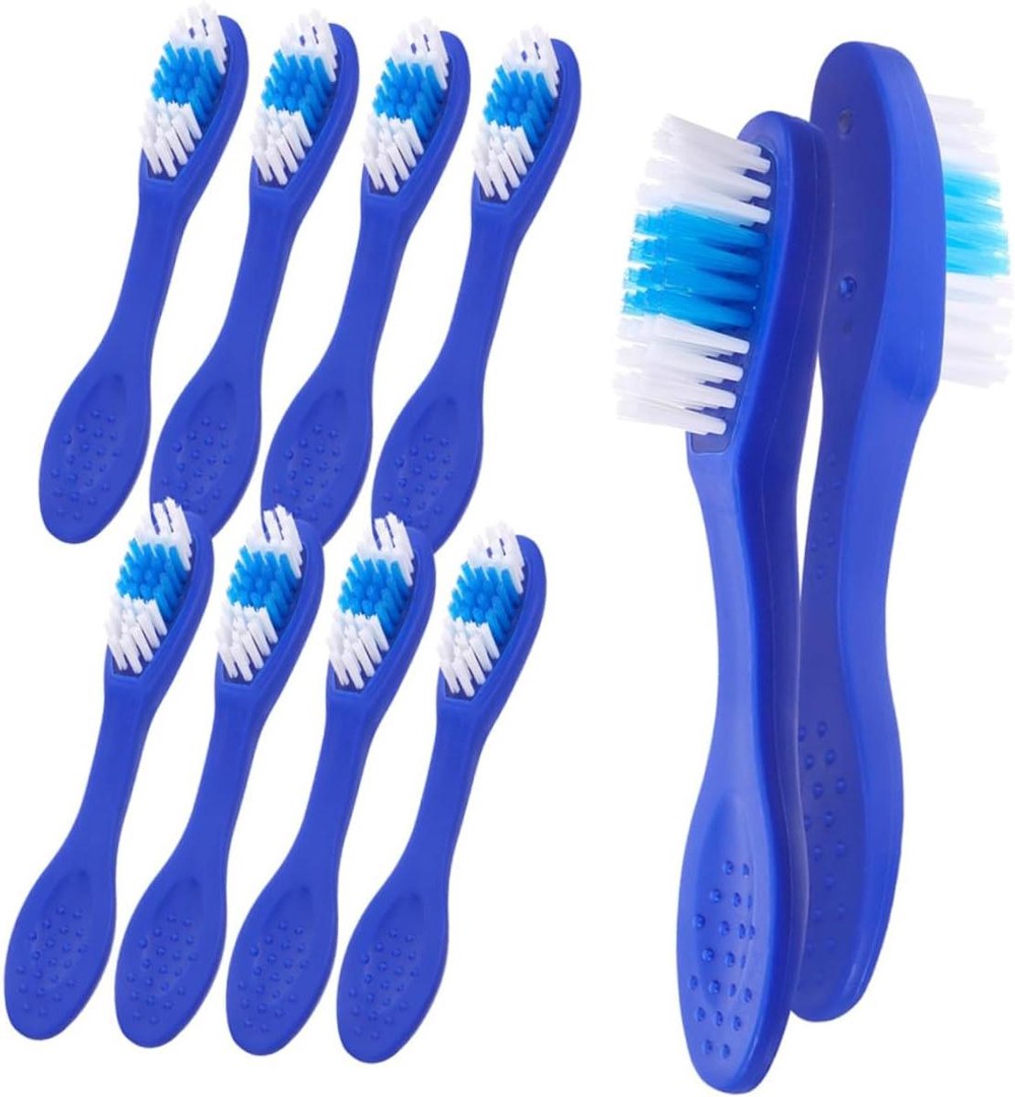 Soft Handle Tandenborstels - Reistandenborstels Compact - Mondhygiëne Verbeteren - Individueel Verpakt - 20 Stuks - Wit