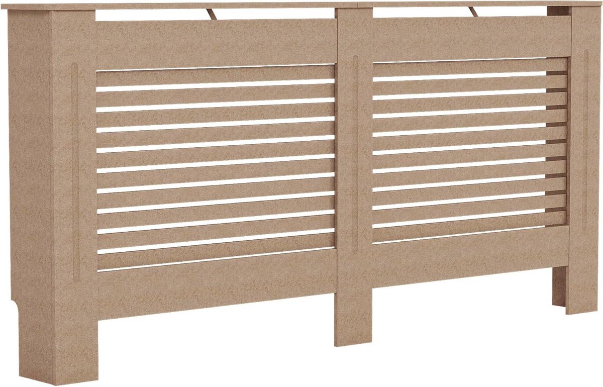 Radiator Cover - Verwarming Omkasting - Woonkamer Decoratie - FSC Gecertificeerd Hout - H83xW172xD19cm - Onbehandeld