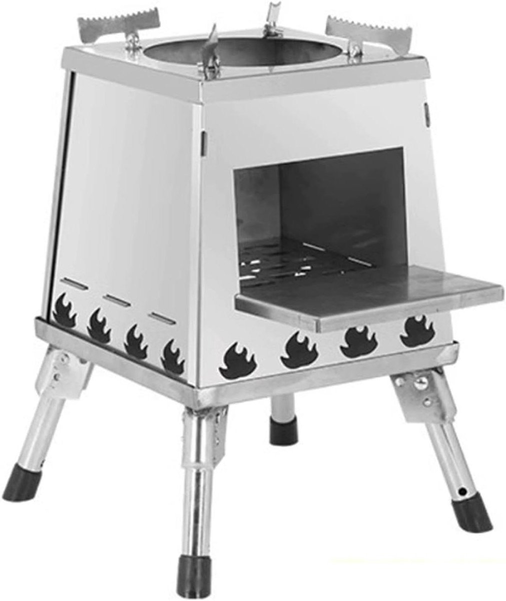 Houtkachel Kamperen - Outdoor Oven - Buiten Koken - Verstevigd Staal - Kleine Maat - Roestvrij