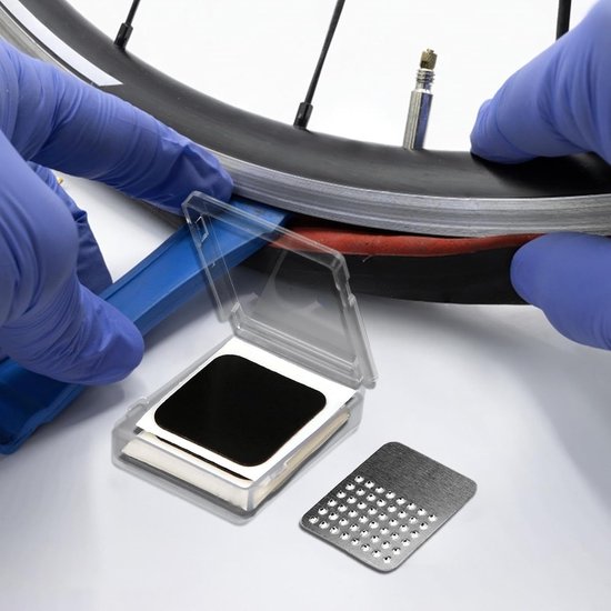 Reparatieset Banden - Binnenband Pleisters - Fietsband Repareren - Zelfklevend Vierkant - 6 Stuks - Meerkleurig — afbeelding 2